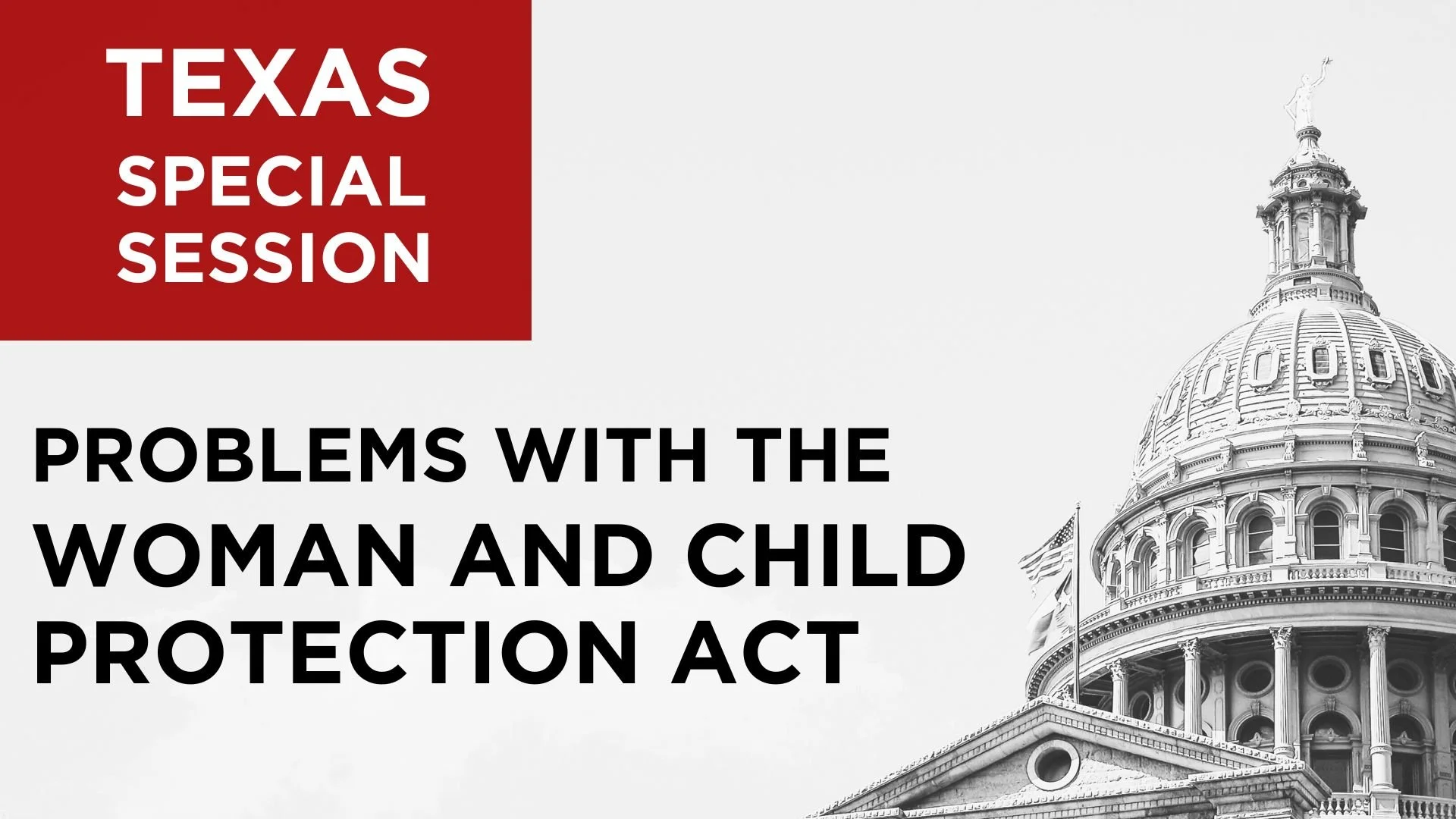 Texas Pro-Life Bill Fails to Adequately Address Self-Induced Abortion Epidemic