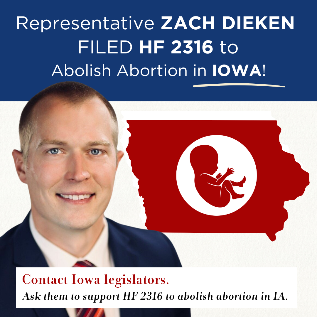 Bill to Abolish Abortion Filed in Iowa