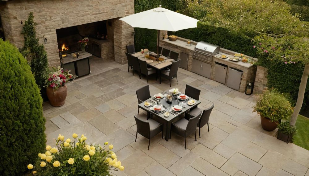 stone patio