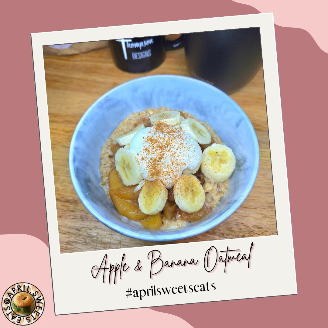 Good morning, Saturday! Starting the weekend slow and cozy with a big bowl of Apple &amp; Banana Oatmeal. ☀️ Nothing beats that warm, comforting flavor of cinnamon-spiced apples, fresh bananas, and a dollop of yogurt on top.

This is the perfect fuel