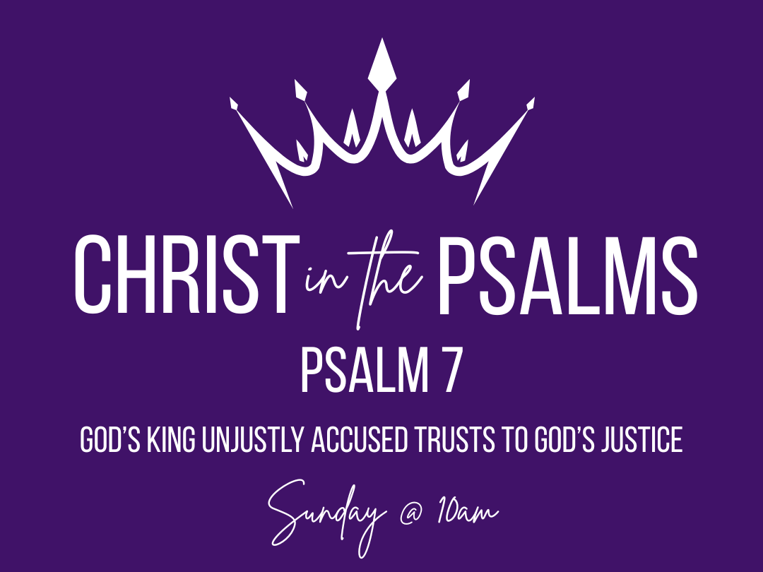 Christ in the Psalms - God's King unjustly accused trusts to God's justice- Psalm 7 episode artwork