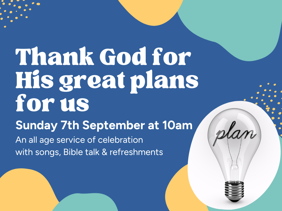 Thank God for… - His great plans for us- Ezekiel 36:25-27