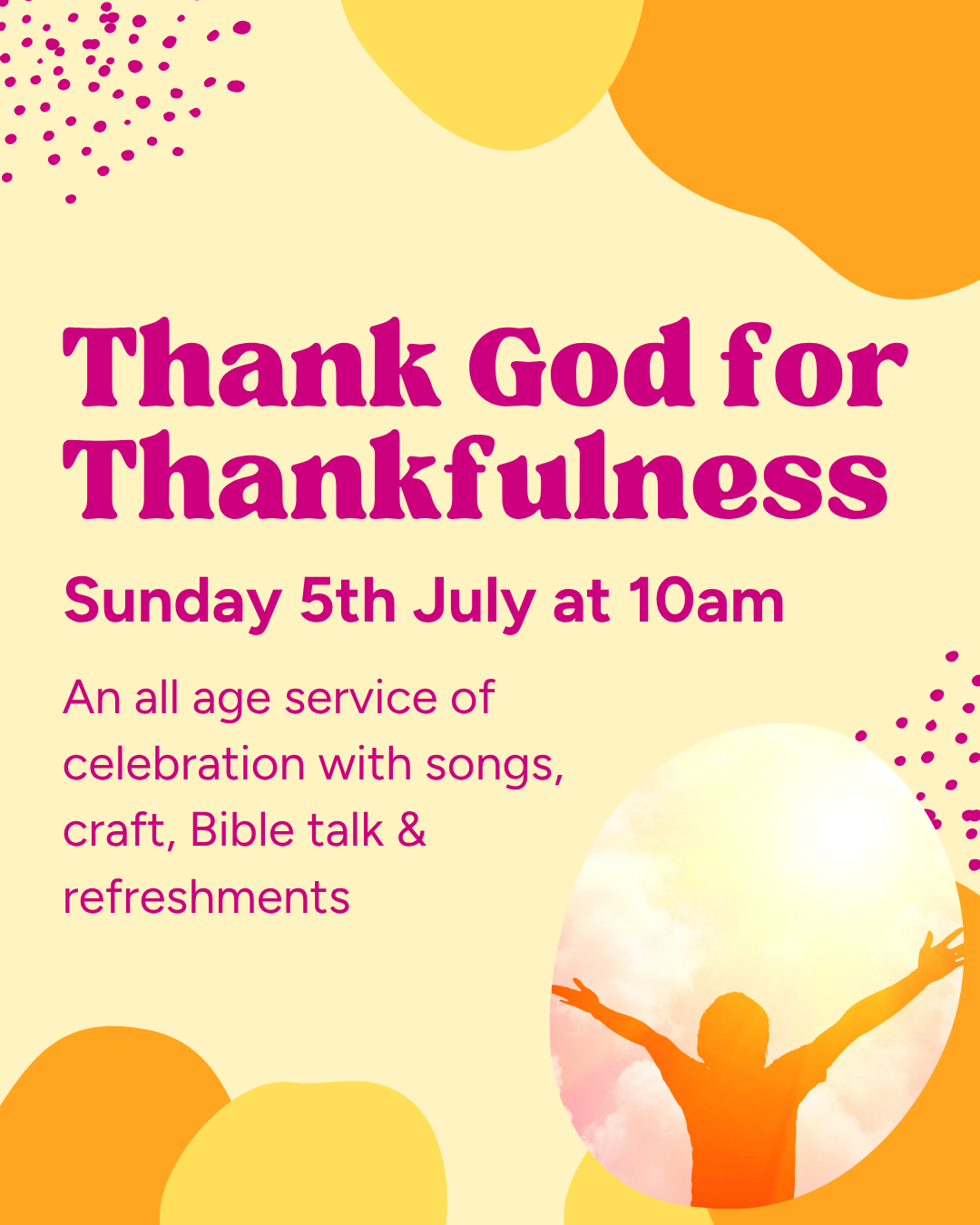 Thank God - for thankfulness - Colossians 3: 15-17