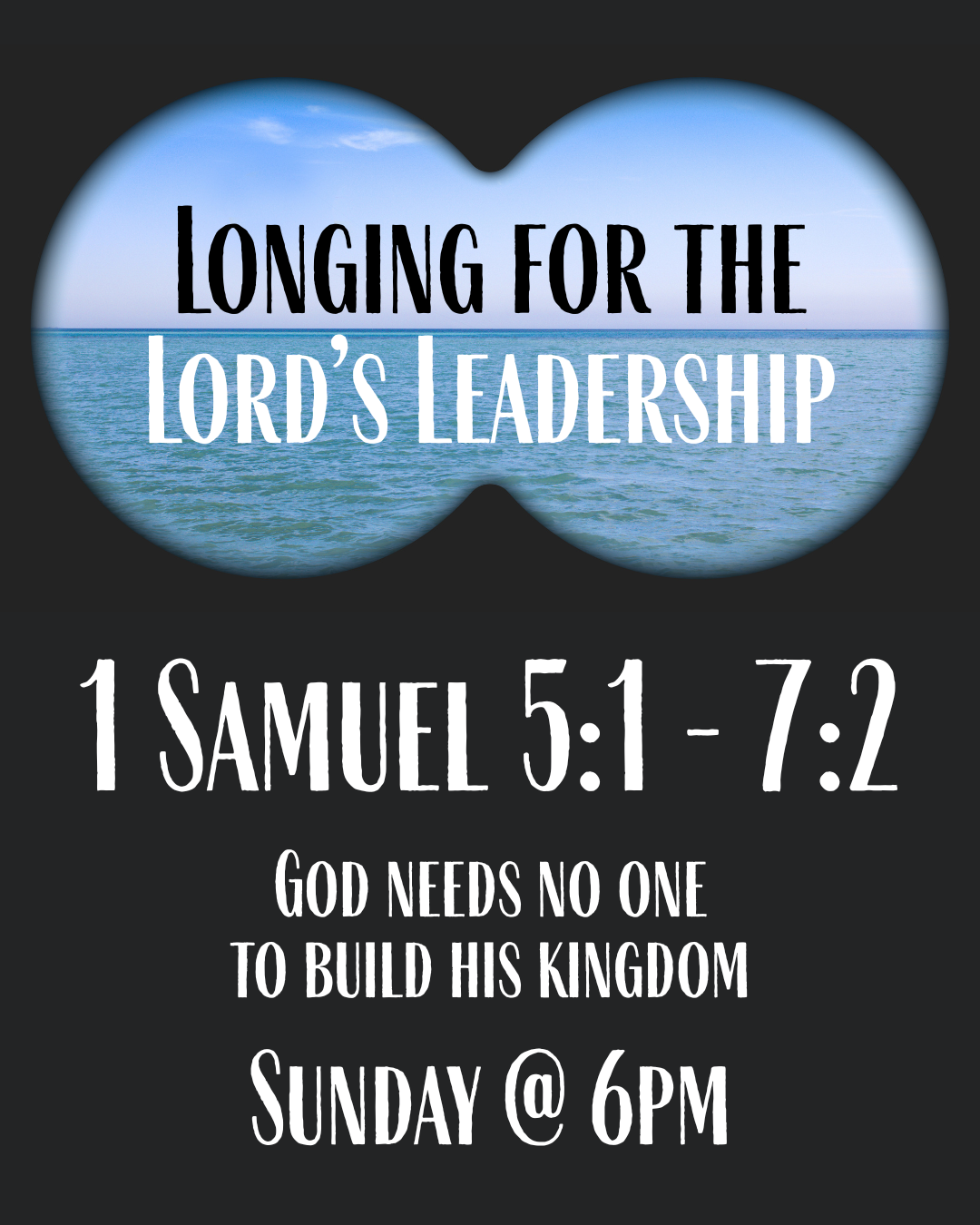 Longing for the Lord’s Leadership - God needs no-one to build his kingdom - 1Samuel 5:1-7:2 episode artwork