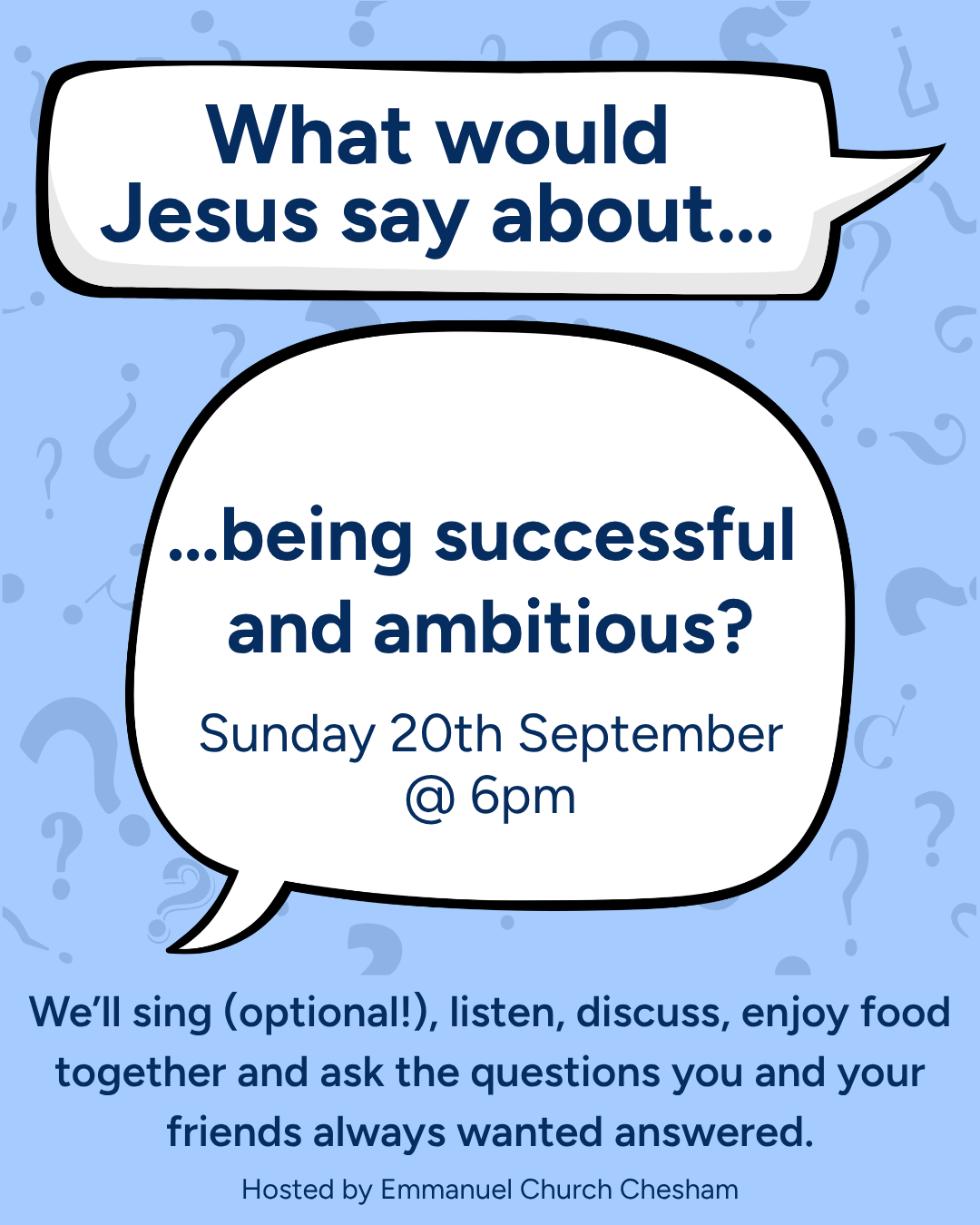 What would Jesus say?… - …about being ambitious and rich