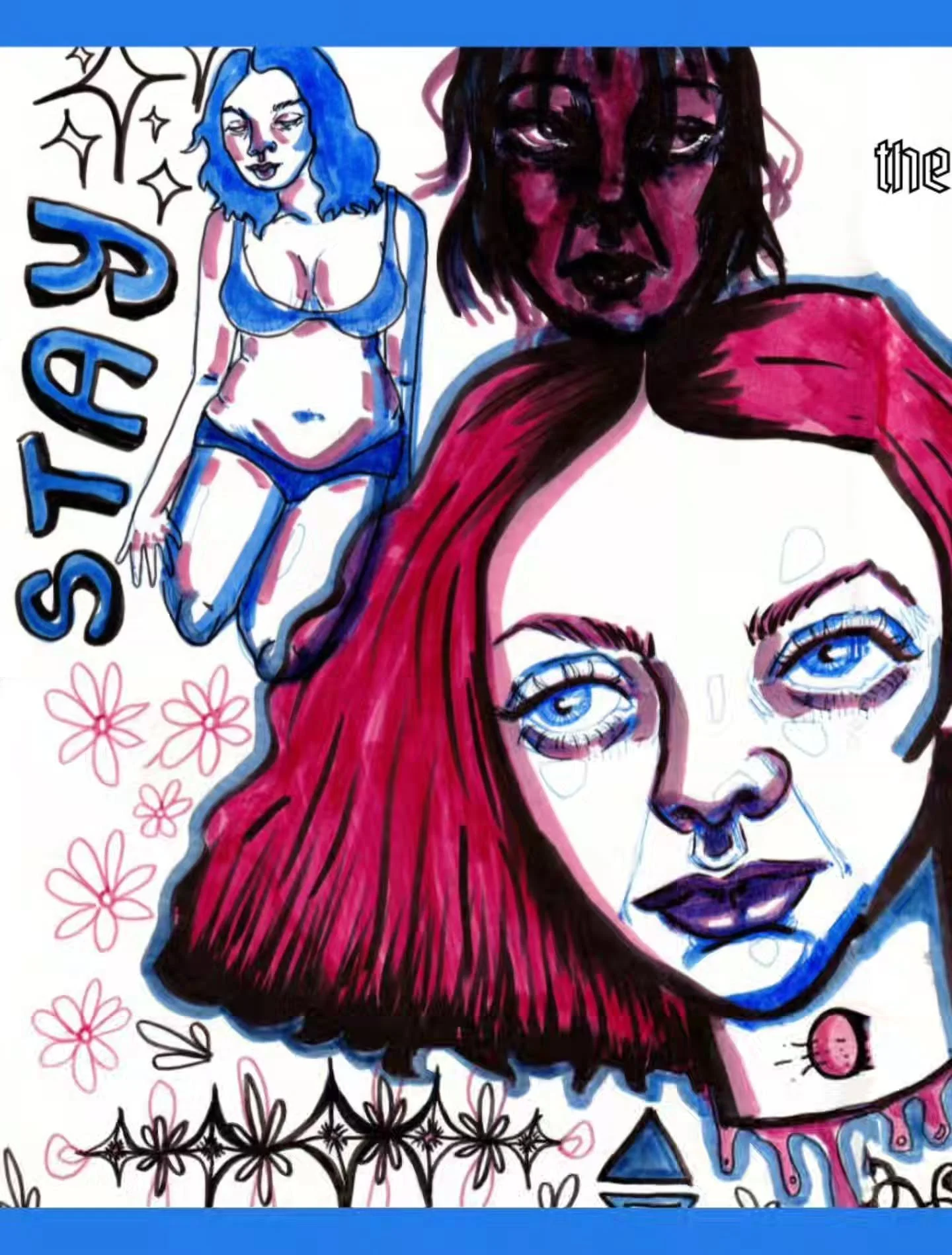 Sketchbook with Tombow Markers
Circa 2023

 I've started digitizing my older work, building an archive that represents the journey as an Art School Dropout aiming to turn their passion into a career. I'll continue to share more as this archive expand