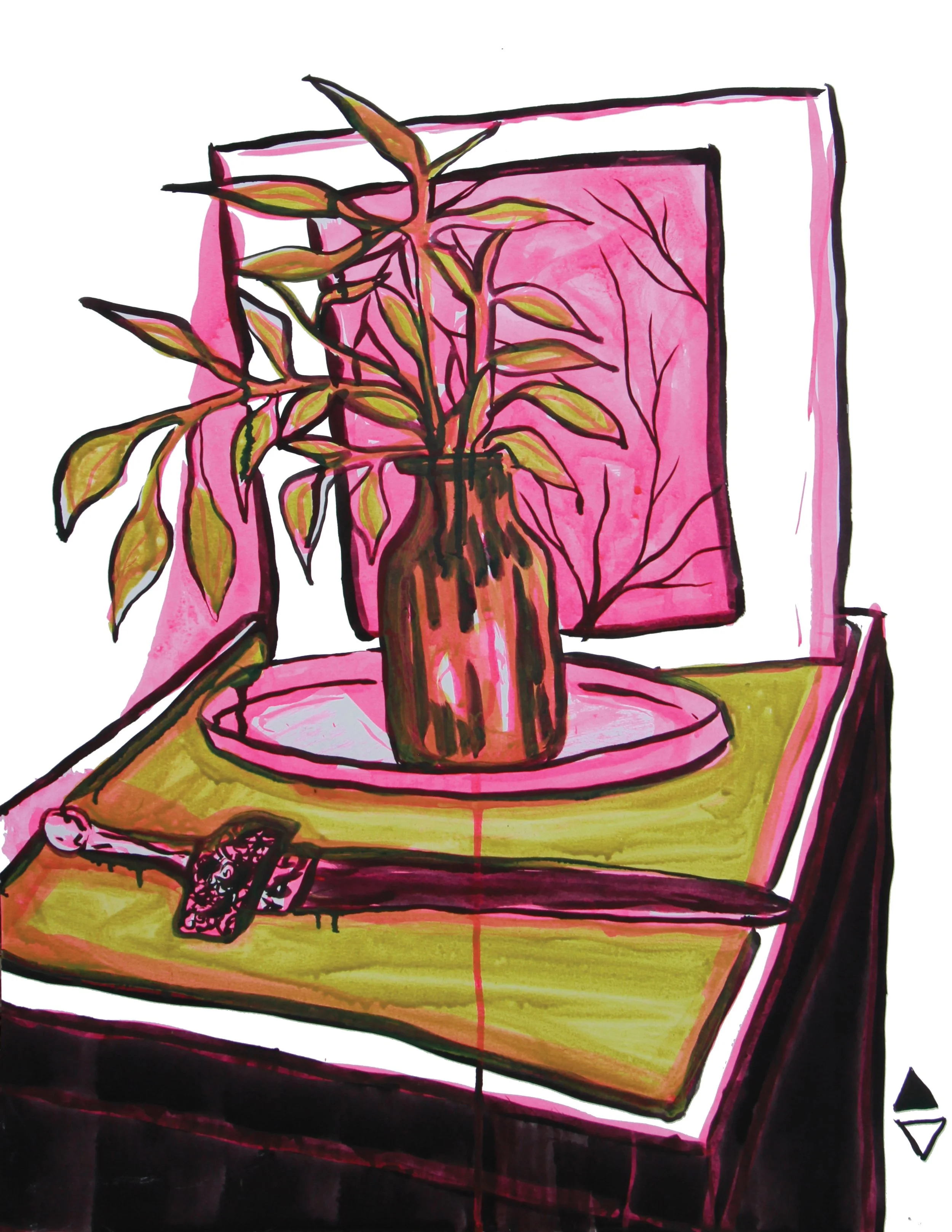 dagger and vase pink and yellow.jpg