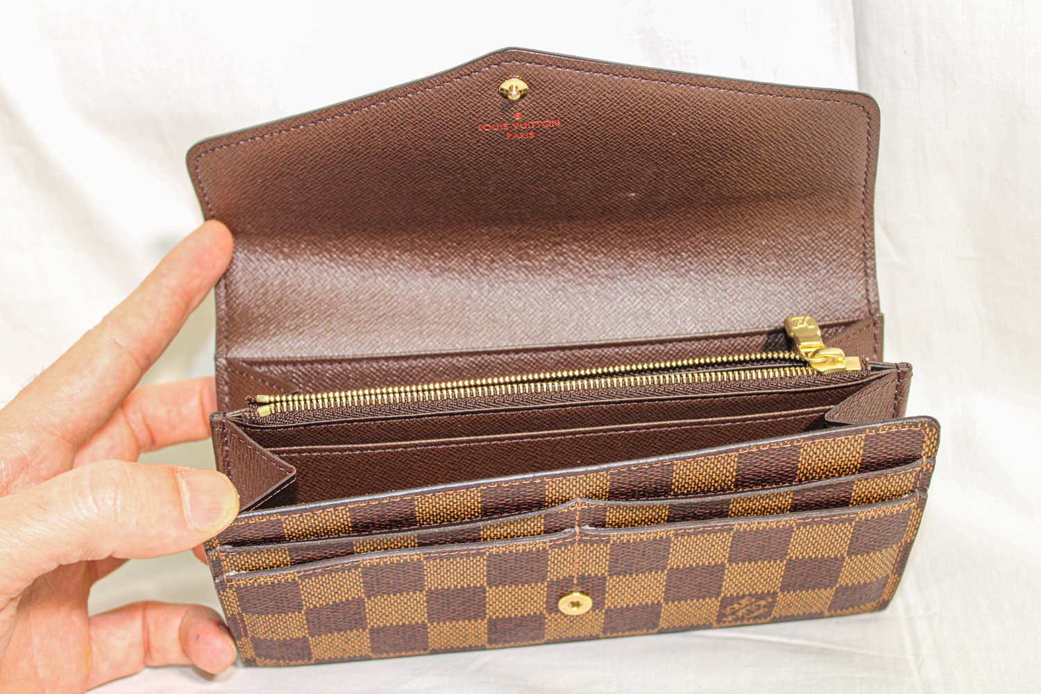 Beautiful vintage louis Vuitton checkbook holder Brown Cloth ref.323329 -  Joli Closet