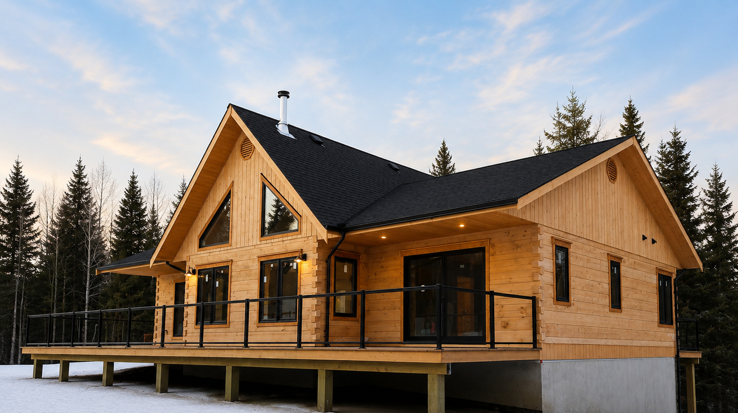 Custom Engineered Log Home