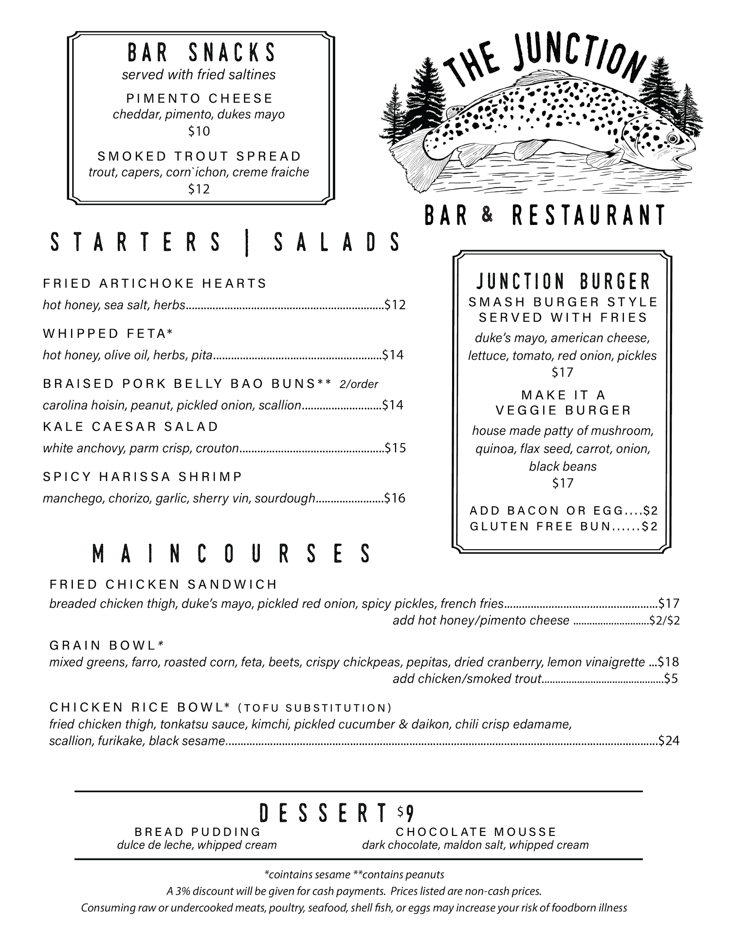 Menu — The Junction