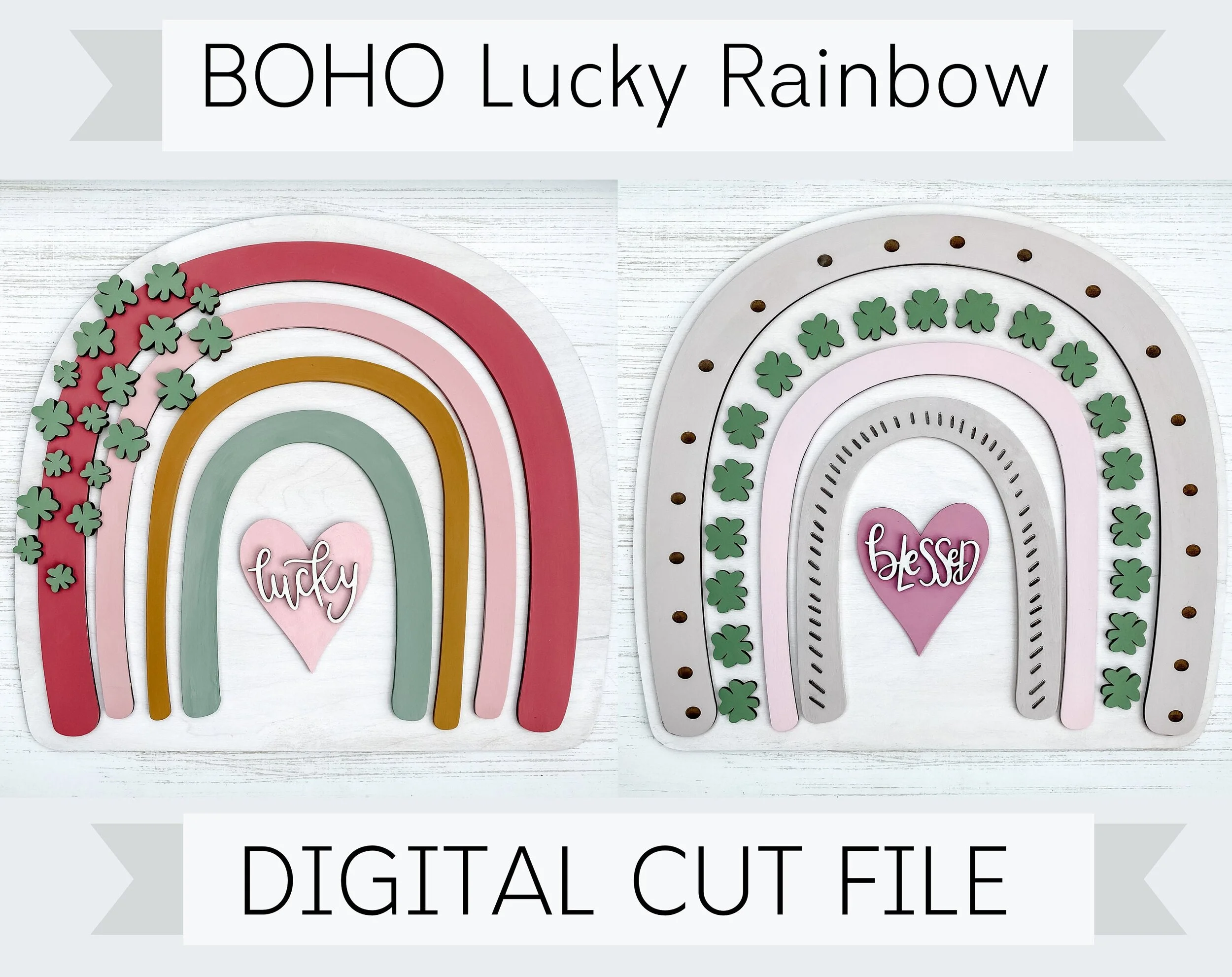 Teacher Boho Rainbow SVG Digital File Laser Cut File Boho Rainbow