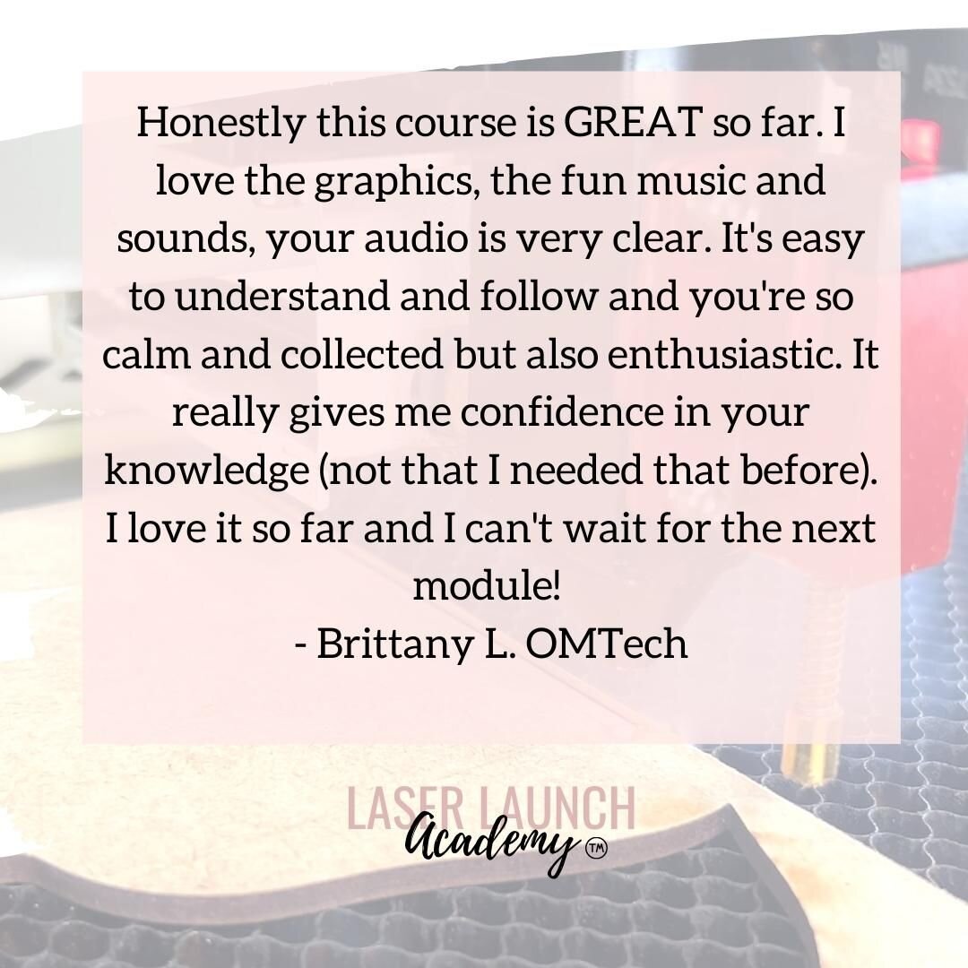 My Laser Launch Academy&trade; course will teach you practical, innovative necessities for your everyday laser use! Stop spending time on set-up and start spending more time creating! Come and join the waitlist. Link in bio 🥽 #LaserLearning #co2Lase