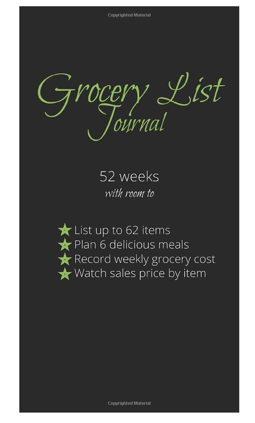 Track Grocery Items, Total Spend, Menu Planning for the YEAR