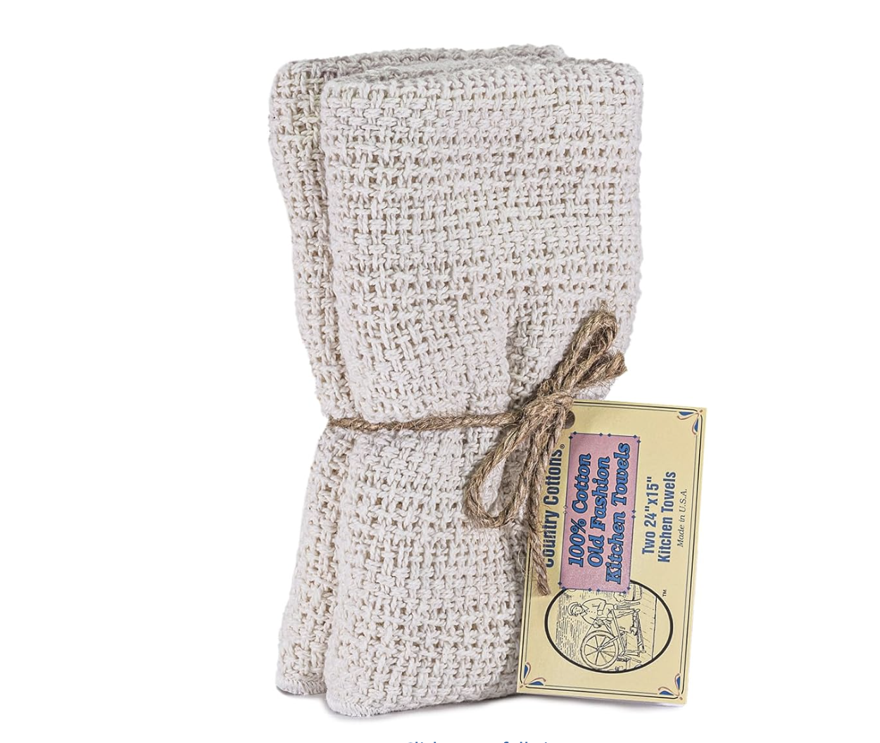 100% Cotton Kitchen Towels.  Highly Absorbent