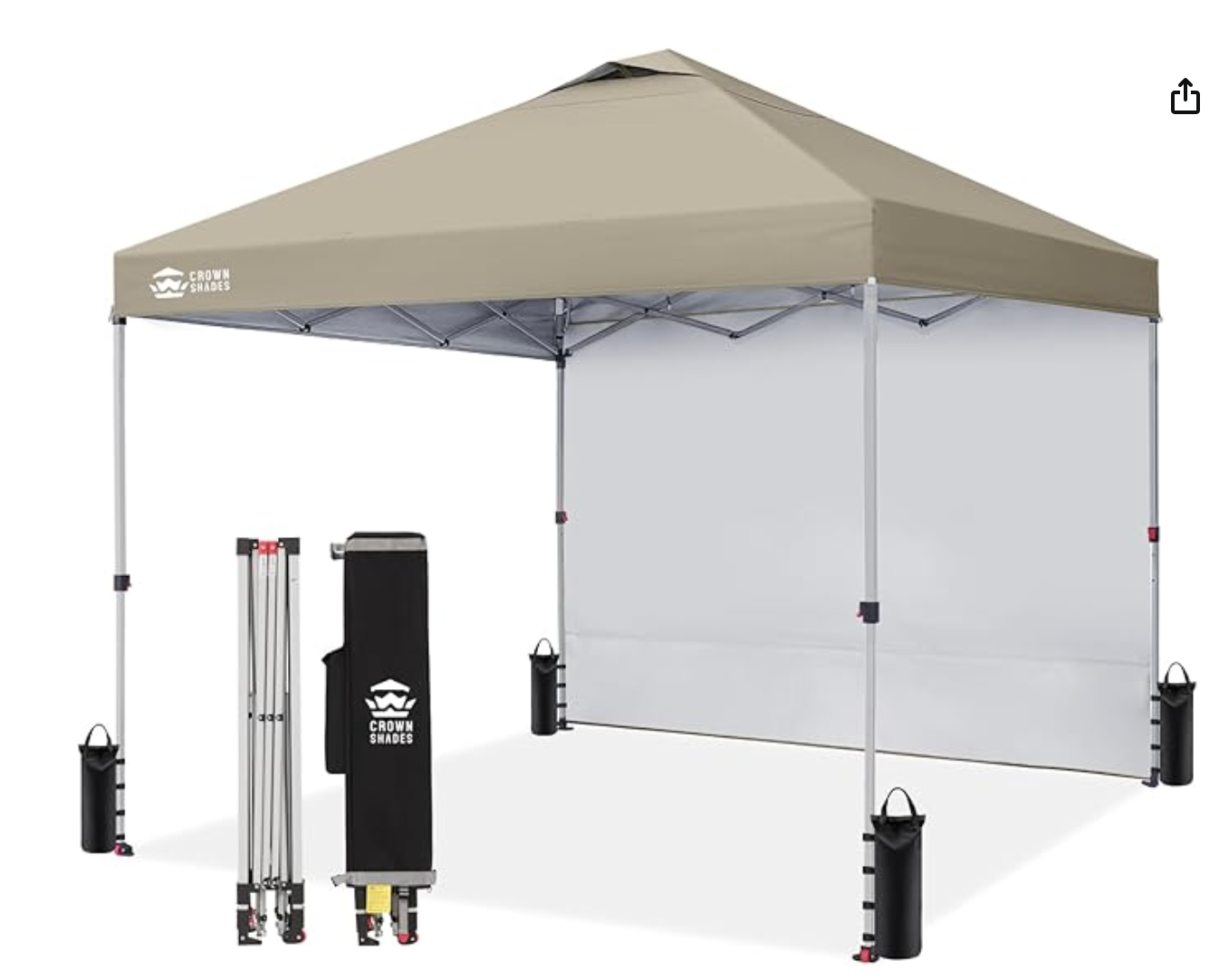 12x12 Pop Up Canopy Tent by CROWN SHADES