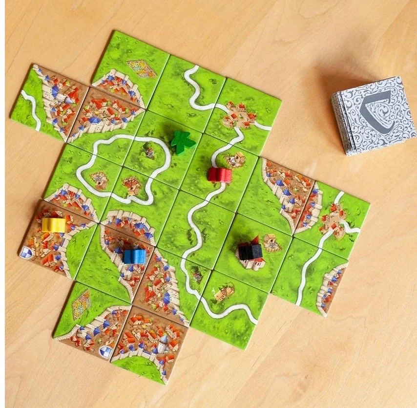 Carcassonne Board Game - Classic Tile Placement Strategy, Medieval Adventure for Adults & Families, Adult Board Games, Family Fun, Kids 8-12, 2-5 Players Ages 7+, 35 Minute Playtime