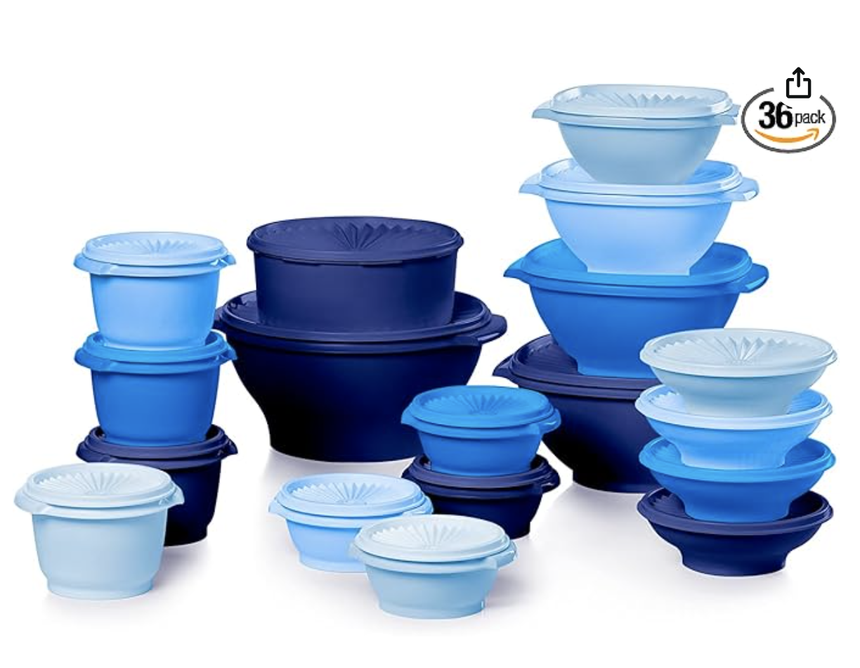 36 piece tupperware
