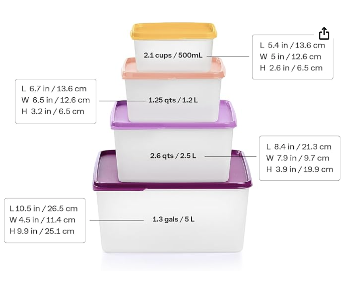 tupperware storage