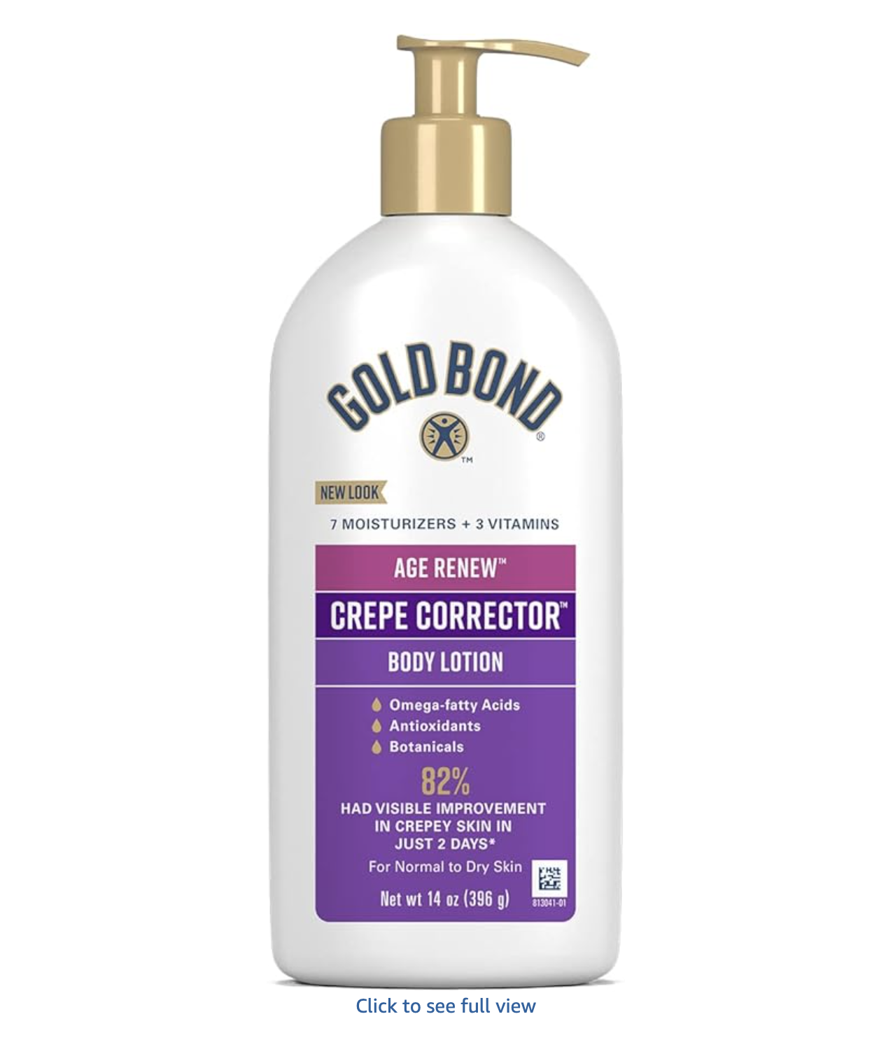 Gold Bond Age Renew Crepe Corrector Body Lotion, Replenishing & Smoothing Formula, Crepe Corrector Body Lotion, 14 oz