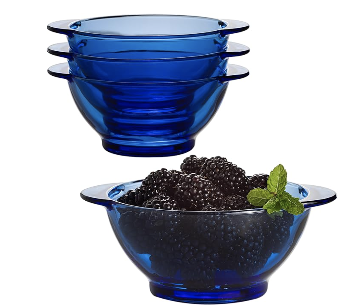 cobalt fruit bowls
