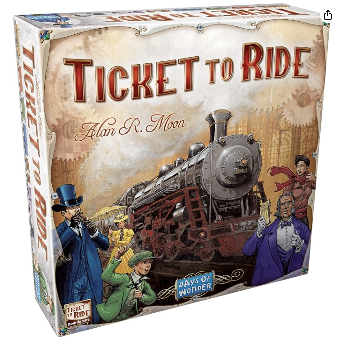 Ticket to Ride Board Game - A Cross-Country Train Adventure for Friends and Family! Strategy Game for Kids & Adults, Ages 8+, 2-5 Players, 30-60 Minute Playtime, Made by Days of Wonder