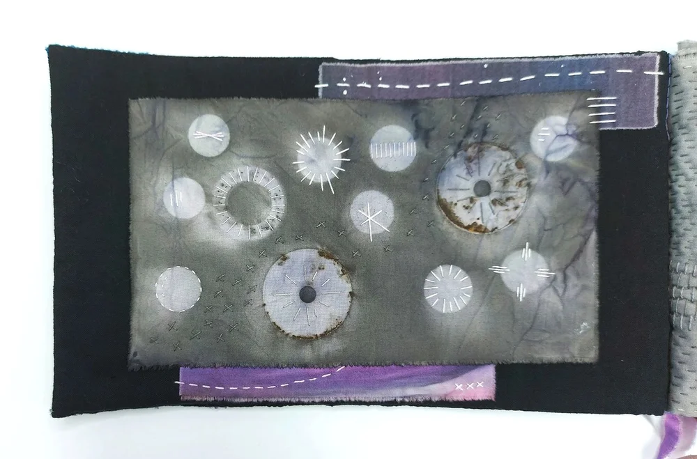 sunprinting on scraps