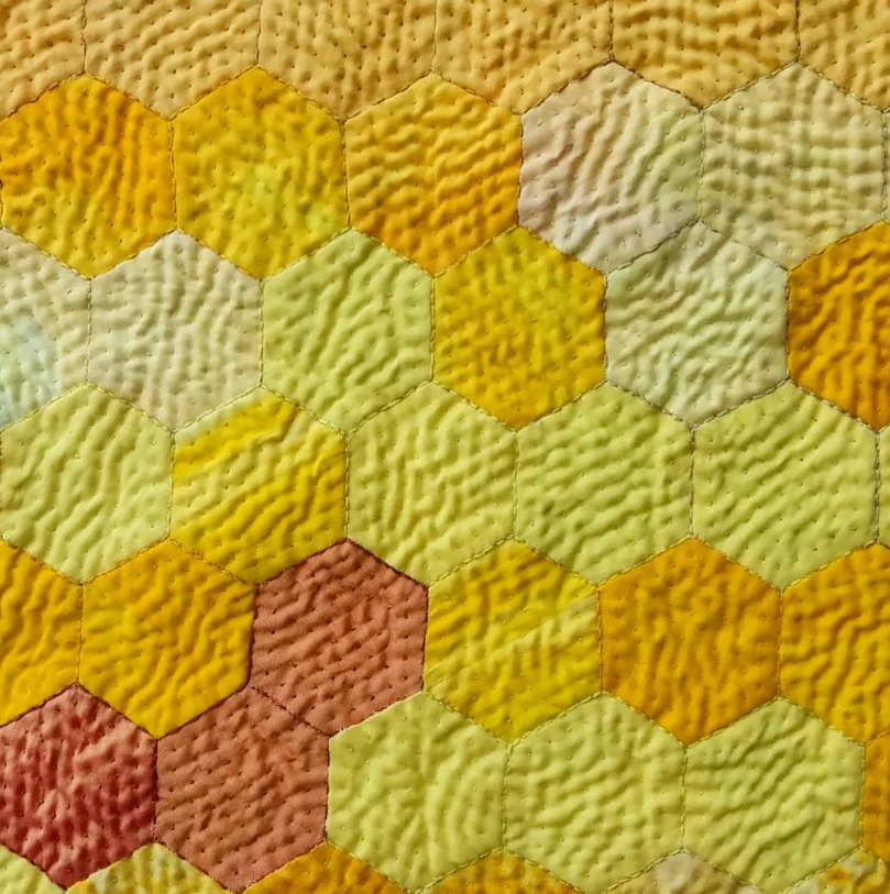 quilted hexagons