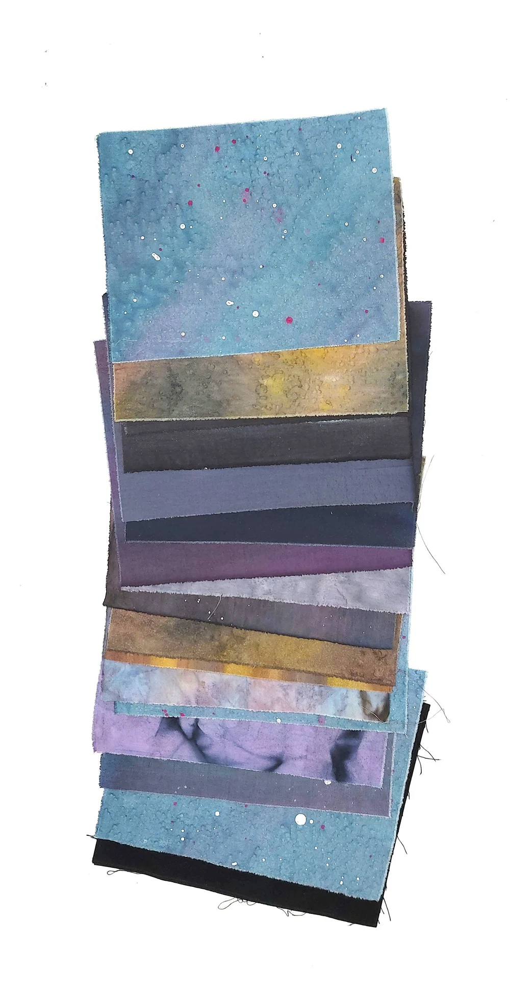 hand painted fabric pages