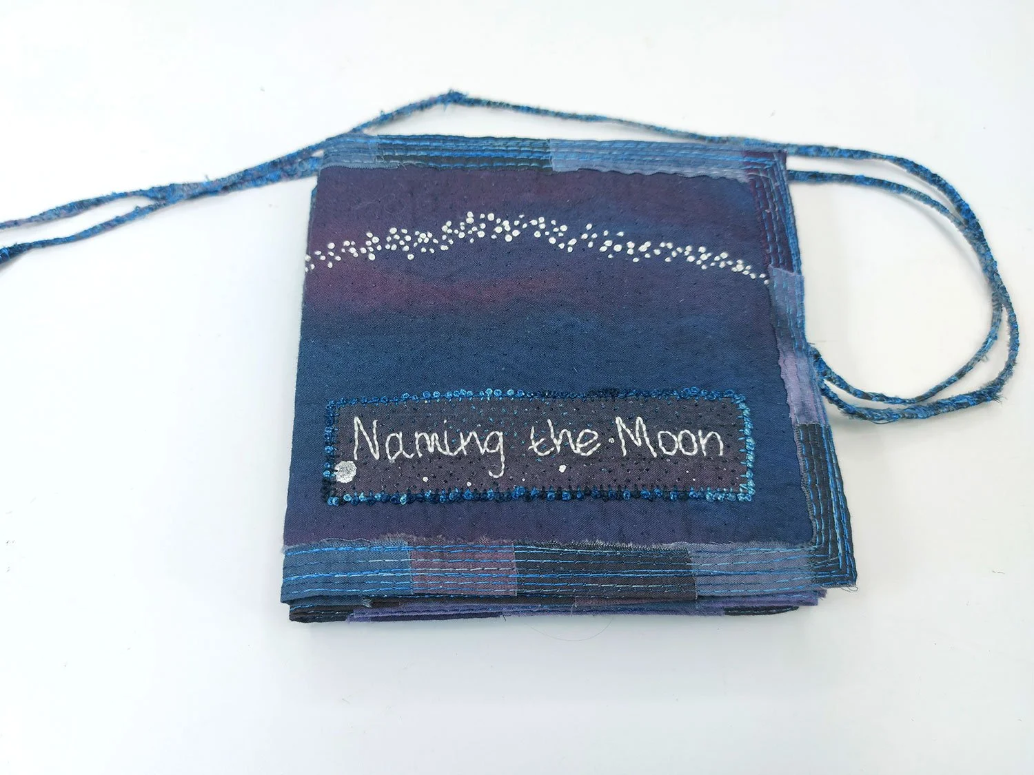 Naming the Moon Concertina Fabric Book