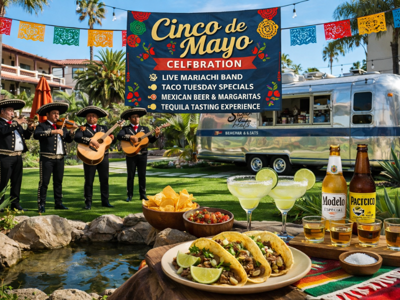 Cinco de Mayo celebration in Oxnard with live mariachi band on the beach