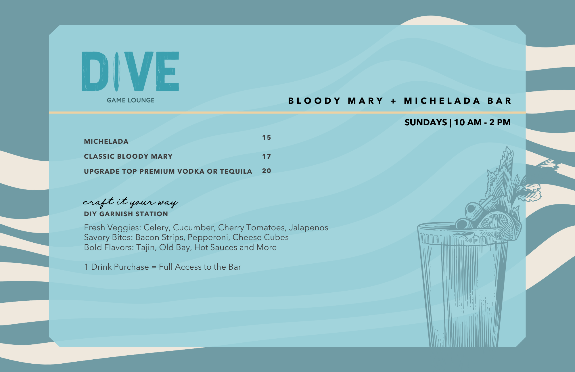 DIVE Game Lounge — Zachari Dunes on Mandalay Beach