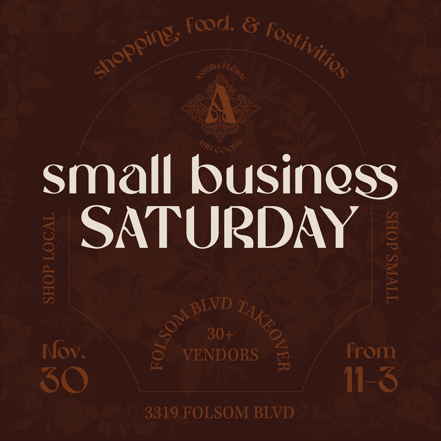 We are just ONE WEEK away from our Small Business Saturday market!! 
We can&rsquo;t wait to see all of your beautiful faces on 11/30 🥰
AND you can catch us on @gooddaysac Wednesday morning chatting with @mollyriehl all things market&hellip;.we may e