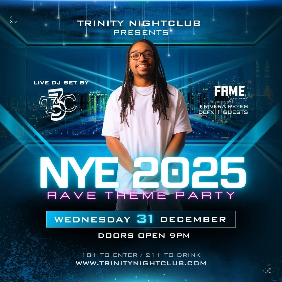 NEW YEARS EVE AT TRINITY | DECEMBER 31ST | 18+/21+