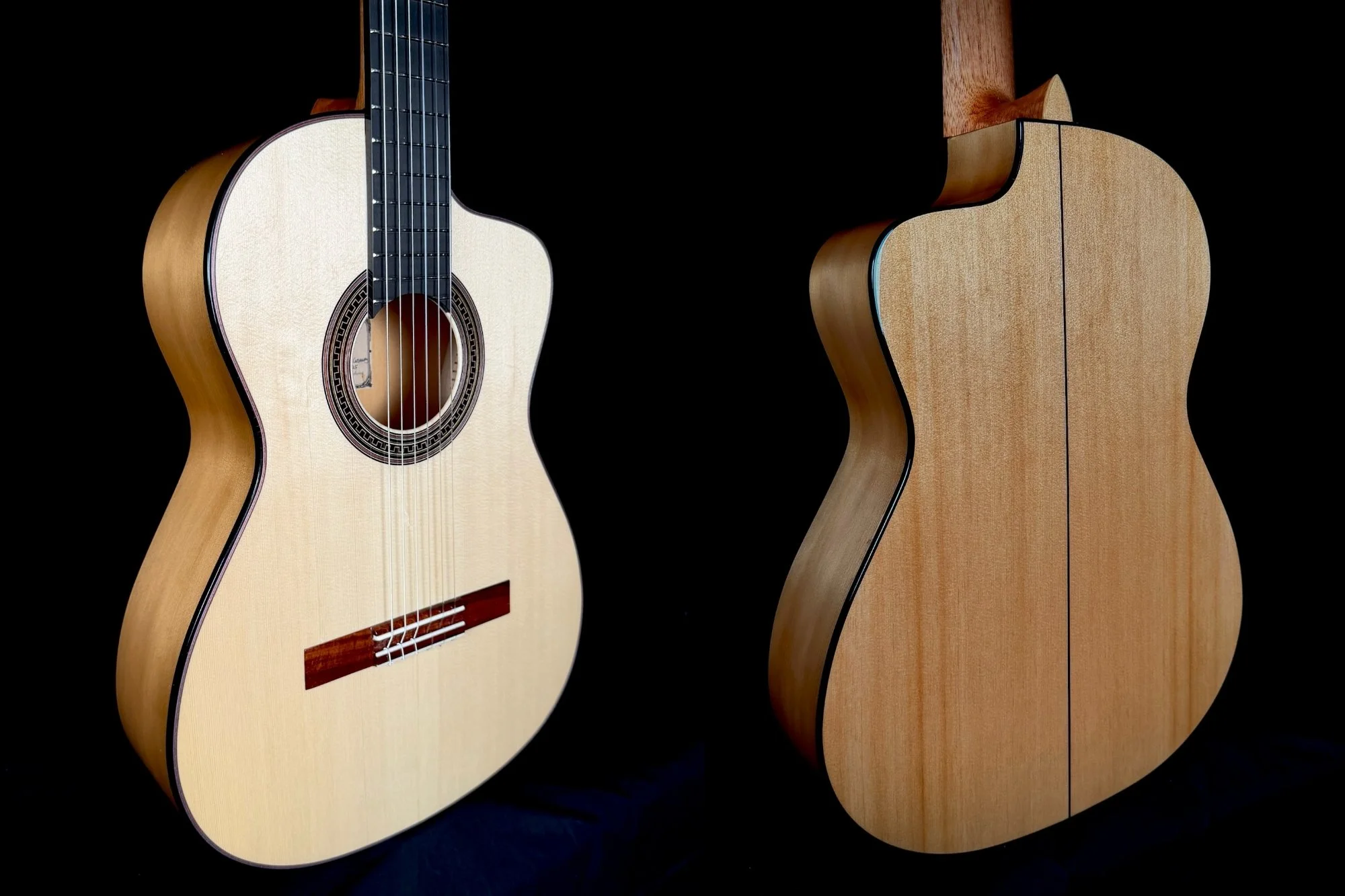 2025 Guitarras Romero Pro Nylon Cutaway #1006 • Swiss Moon Spruce/Cypress