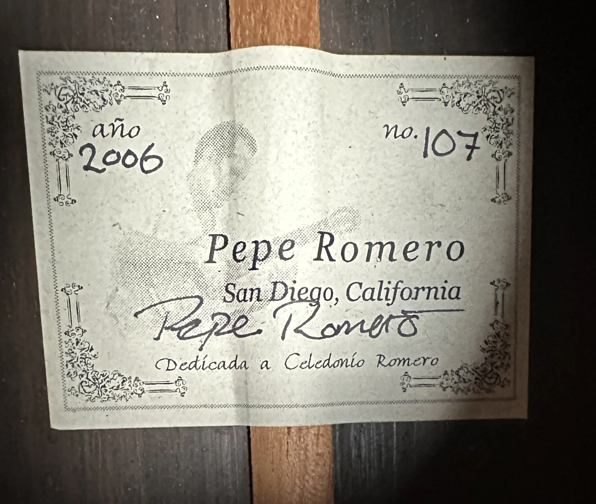 137 Pepe Romero 2006 label.JPG