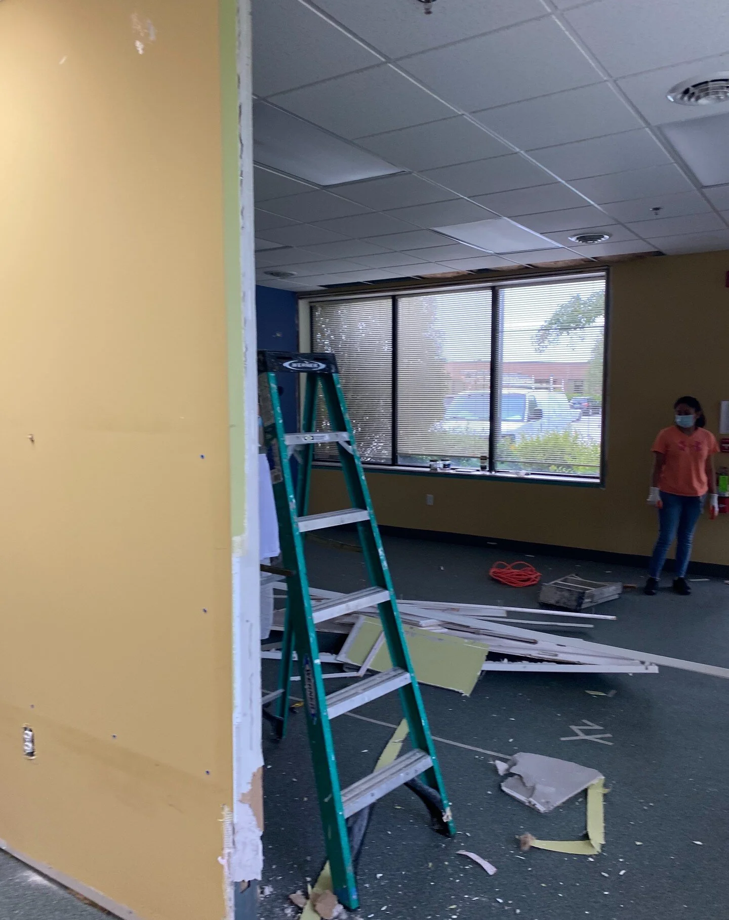 Let us upgrade your office. #officerenovation #dmv #construction