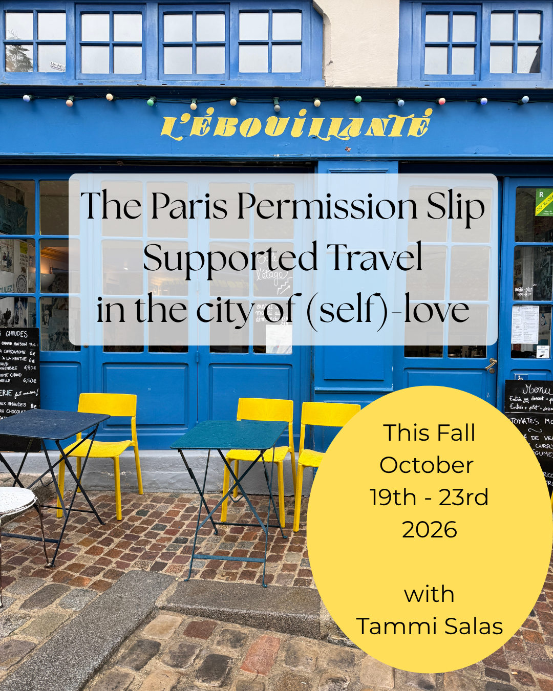The Paris Permission Slip (Fall 2026)