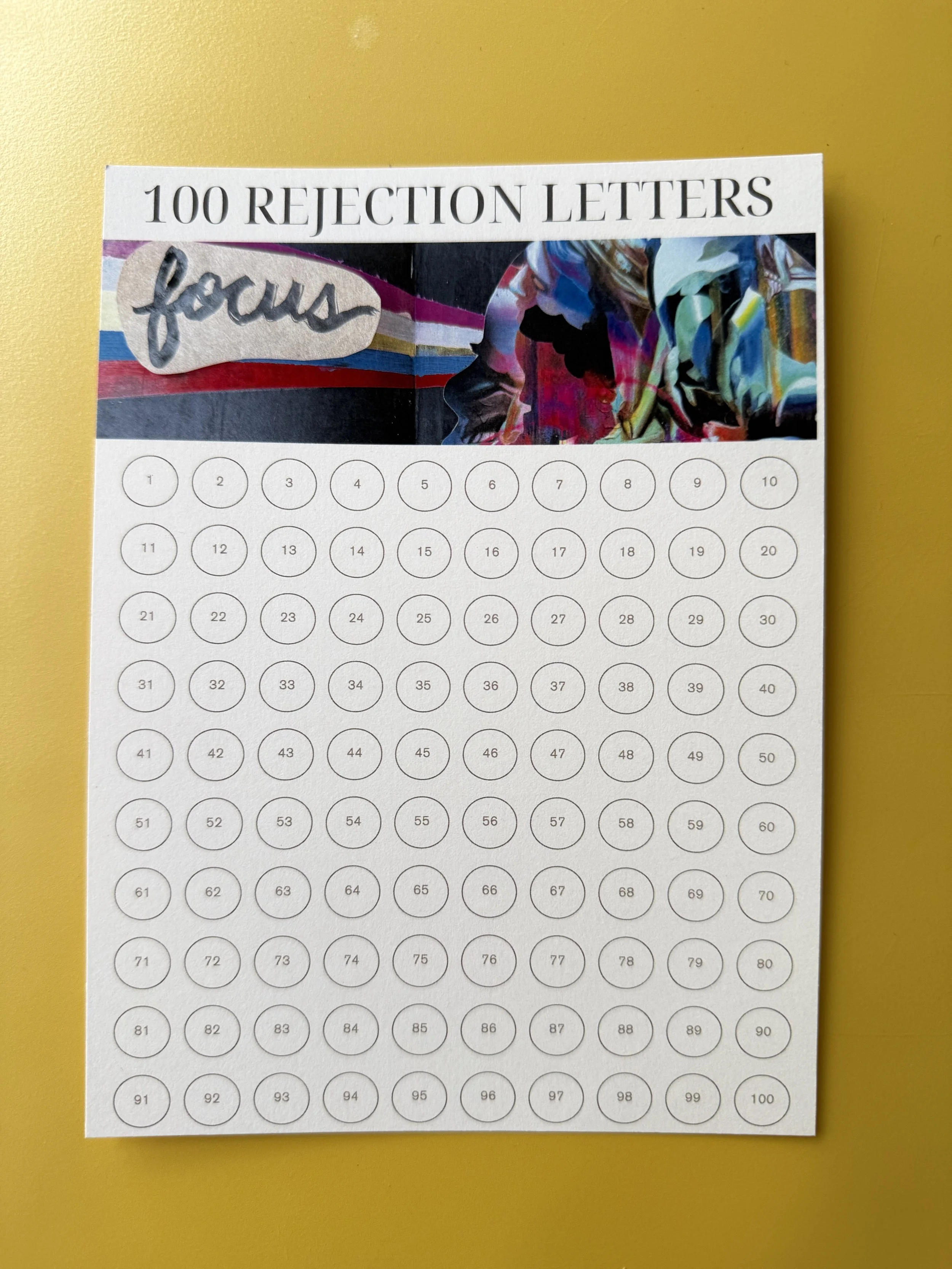 FOCUS 100 Rejection Letters (5 x 7")