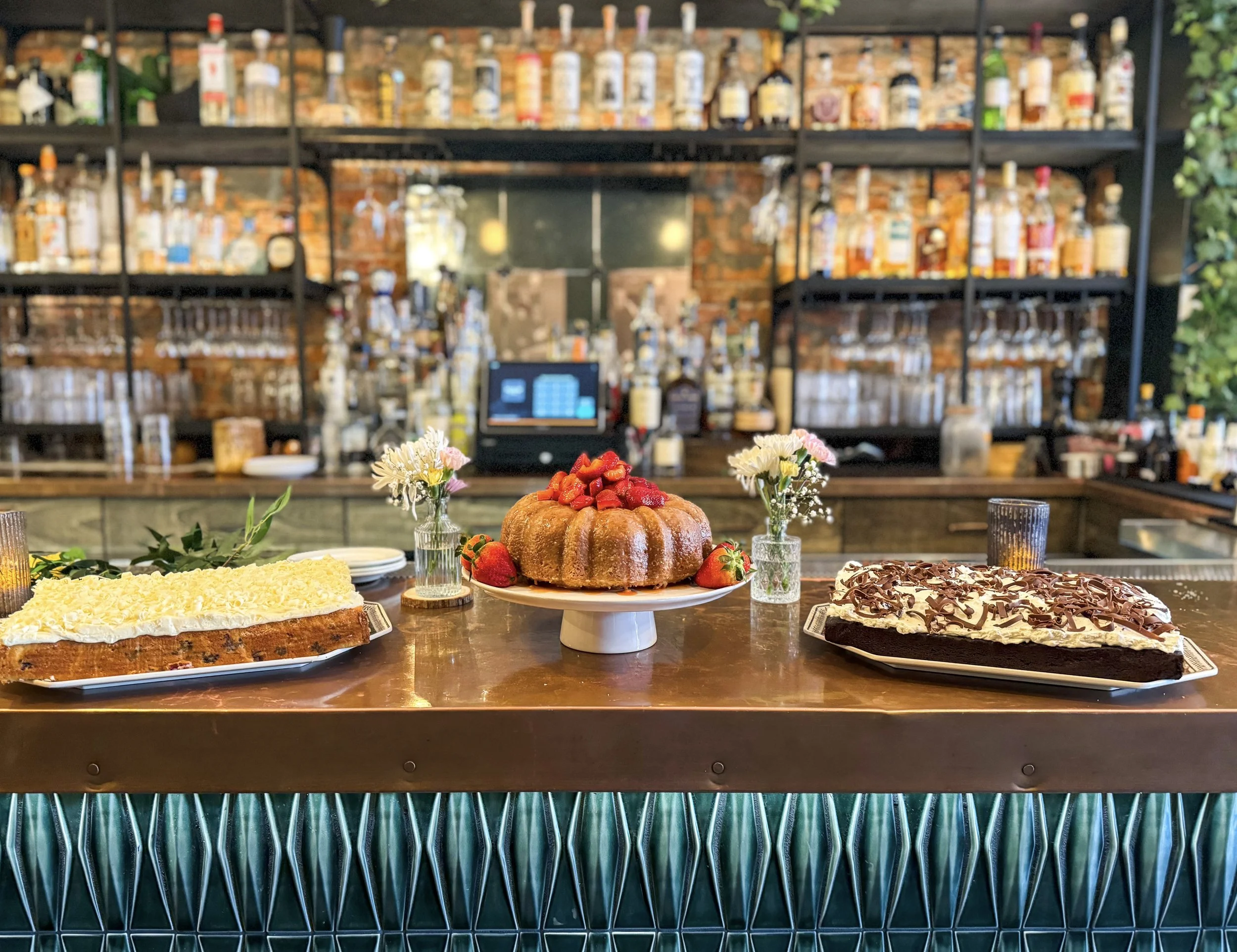 Dessert Display On Bar