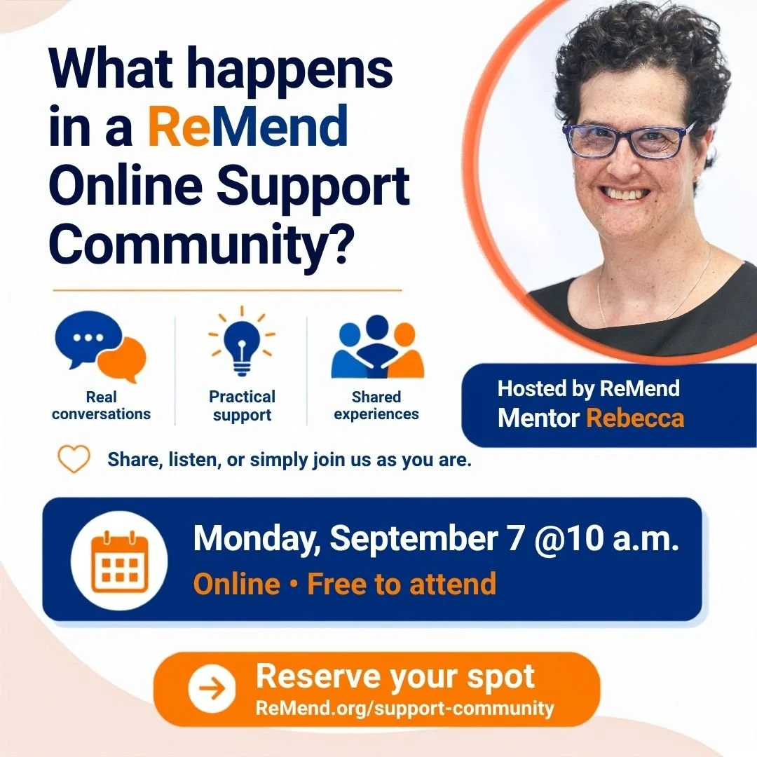 ReMend Online Support Community: Join Us September 7