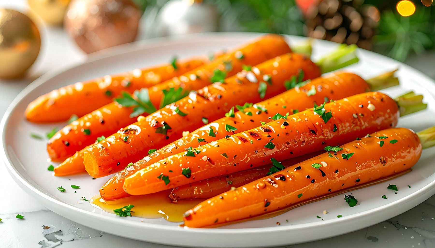 Plate of Glazed Carrots