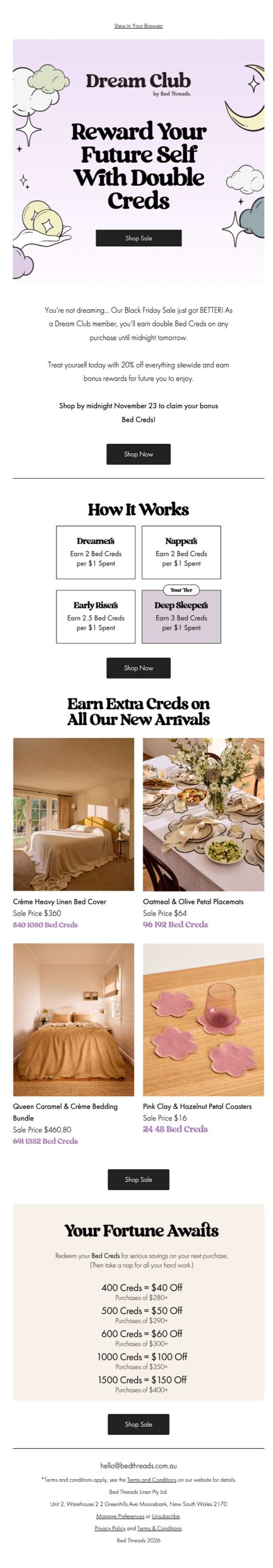 Deep Sleepers Tier - Members Version