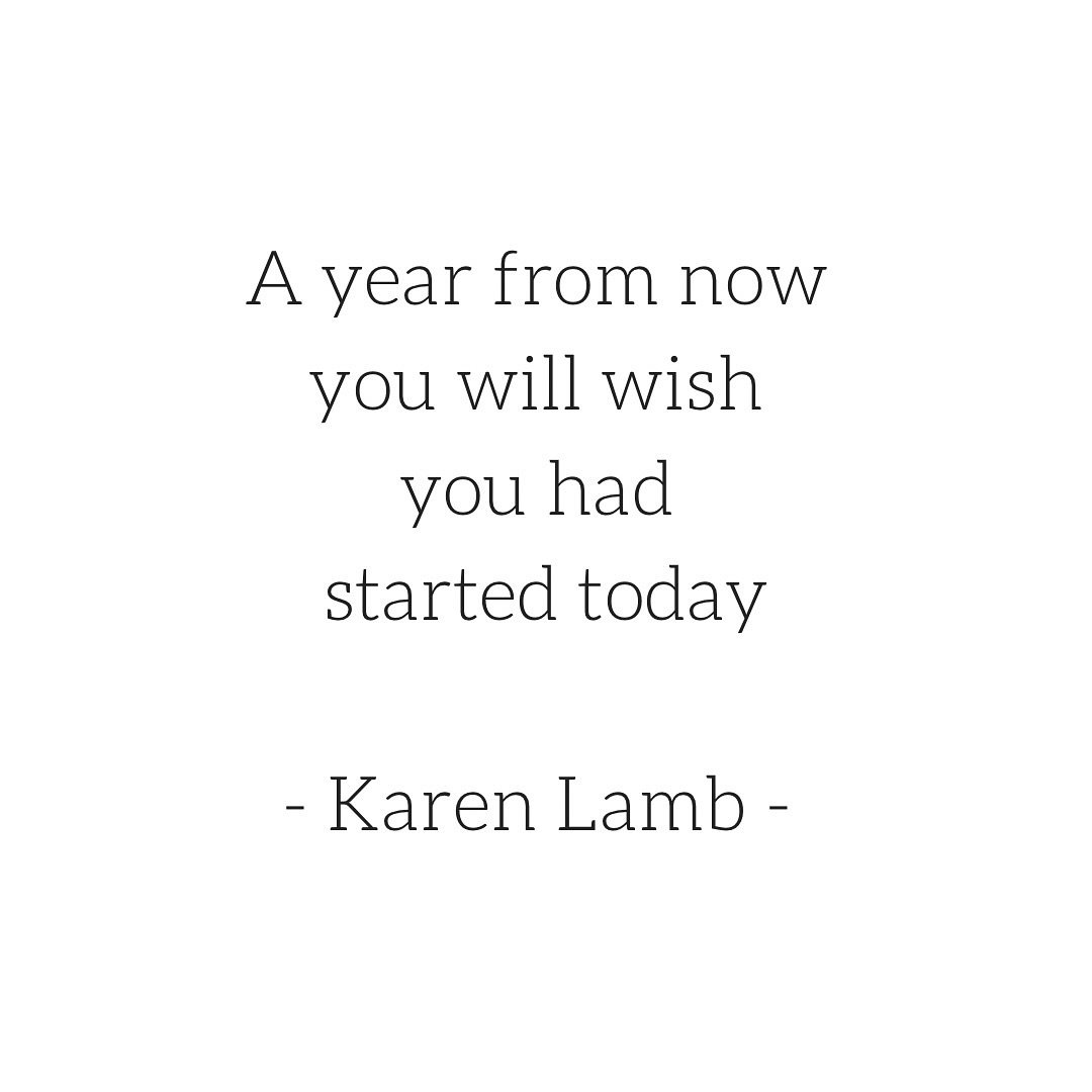 Have you ever done this exercise? Sit down with pen and paper, maybe light  a candle, take a deep breath, close your eyes and imagine what answer future YOU has for this question: A year from now, where would you be if you start taking action today? 