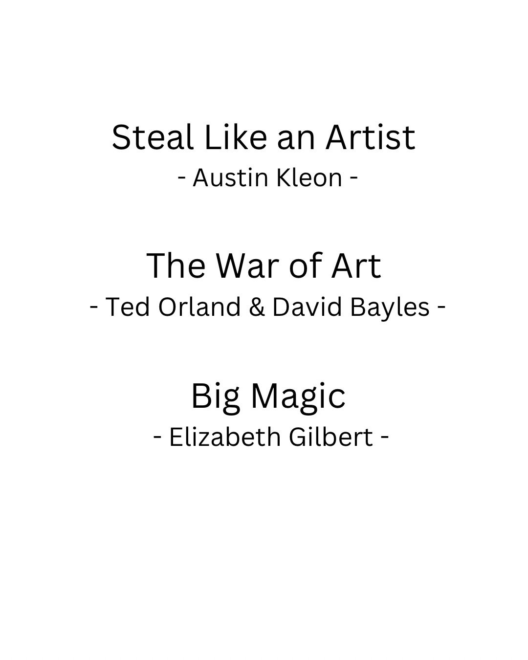 I&rsquo;m thrilled to have a new long list of possibilities for art books! Any new ones to you? 

A few weeks ago, I asked for suggestions for some you have enjoyed and I got so many that I have put them here in one post, now, you can go pick some ne