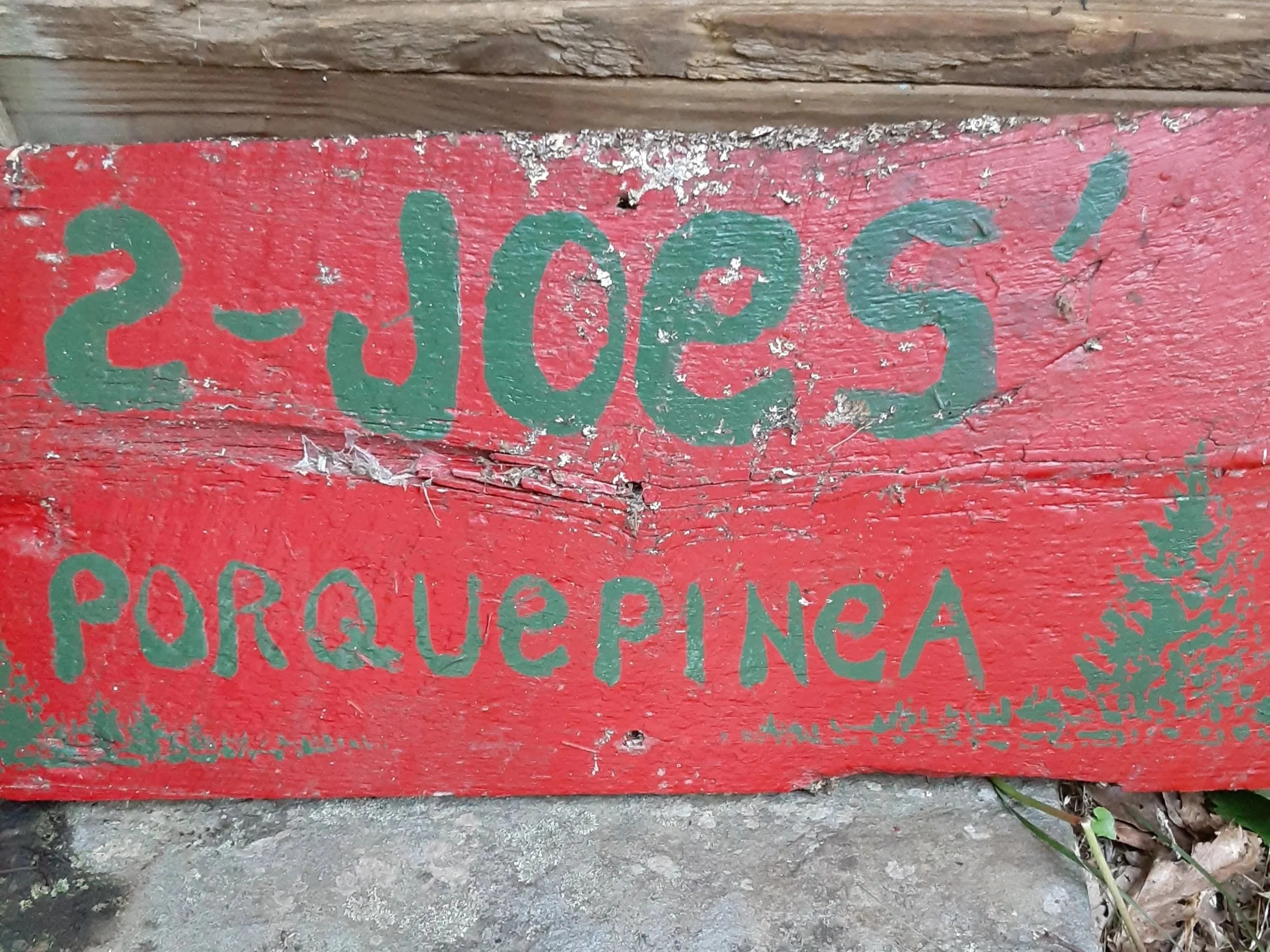 Original signage on the property