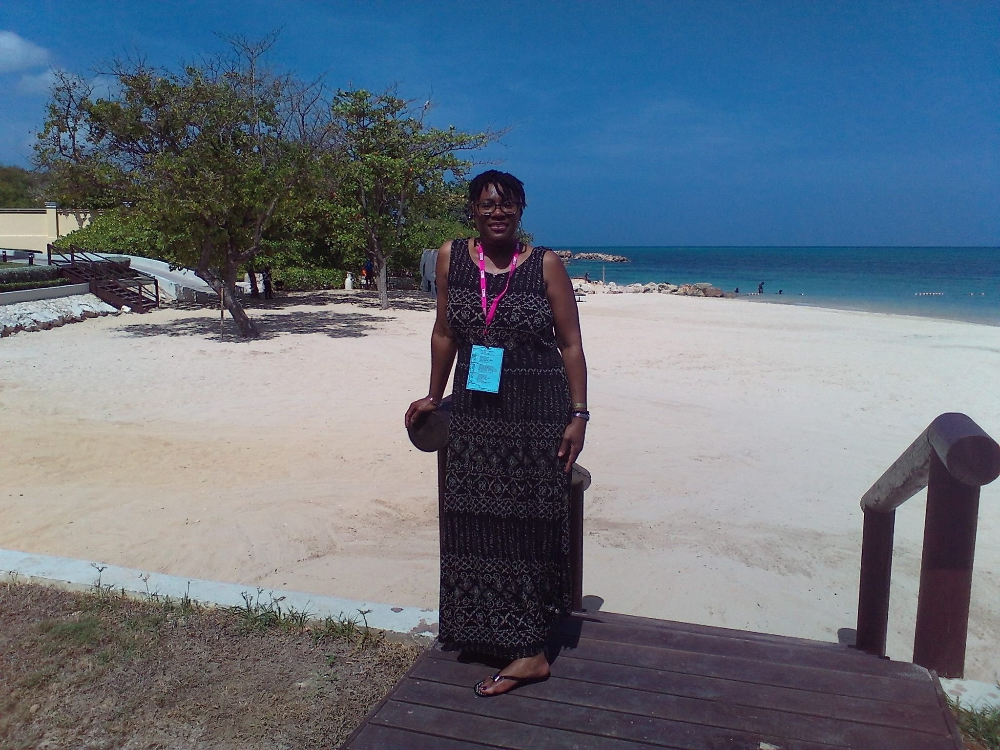 Picture of Toni in MoBay Jamaice Royalton White Sand Resort Tour September 2015 1.jpg