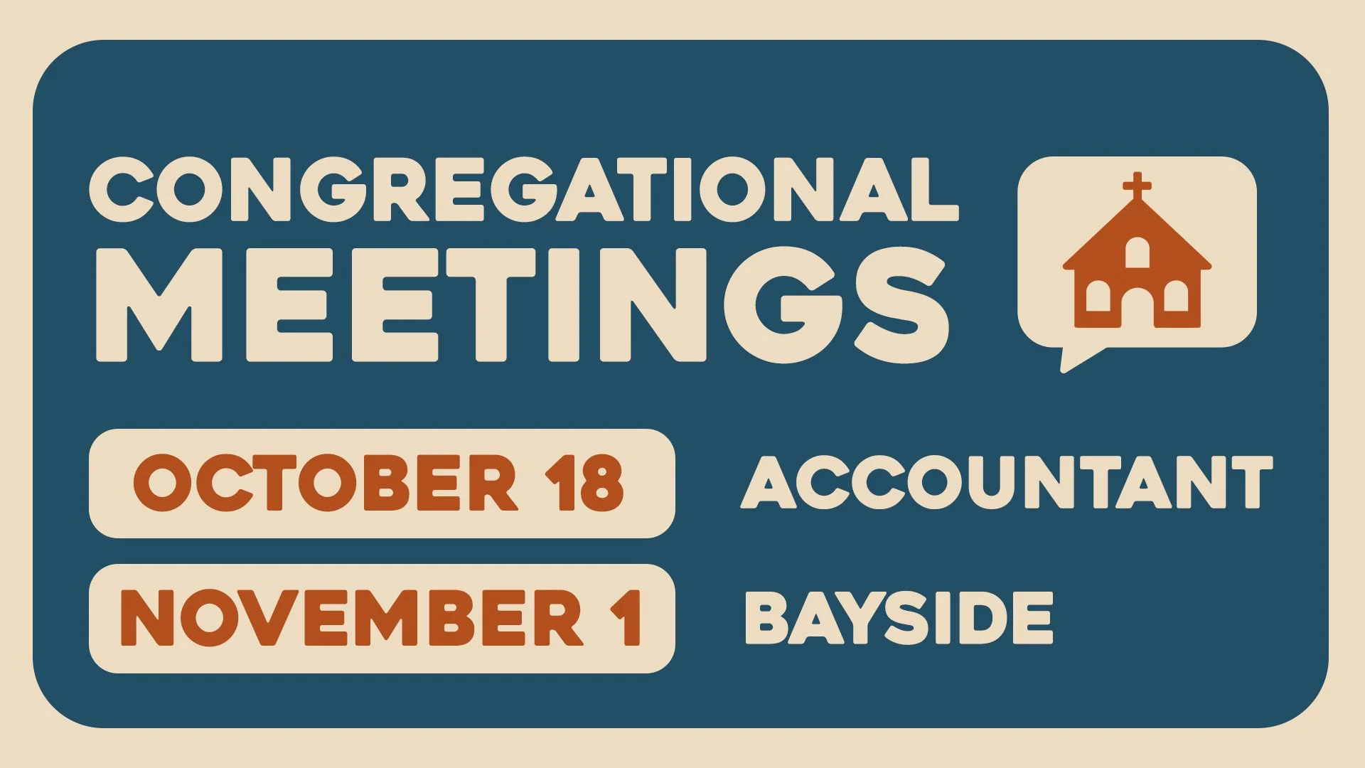 Congregational Meeting