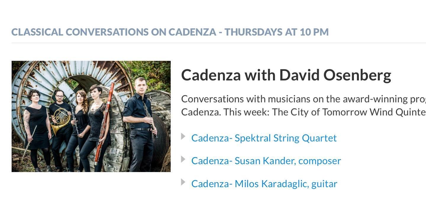 🚨Radio Interview Alert! 🚨

Tune in tonight at 10pm EST on WWFM&rsquo;s Cadenza with David Osenberg to hear 4/5th of CoT chat about the group, the new album, upcoming projects, and more! Link in bio to stream online anywhere.

#radio #interview #win