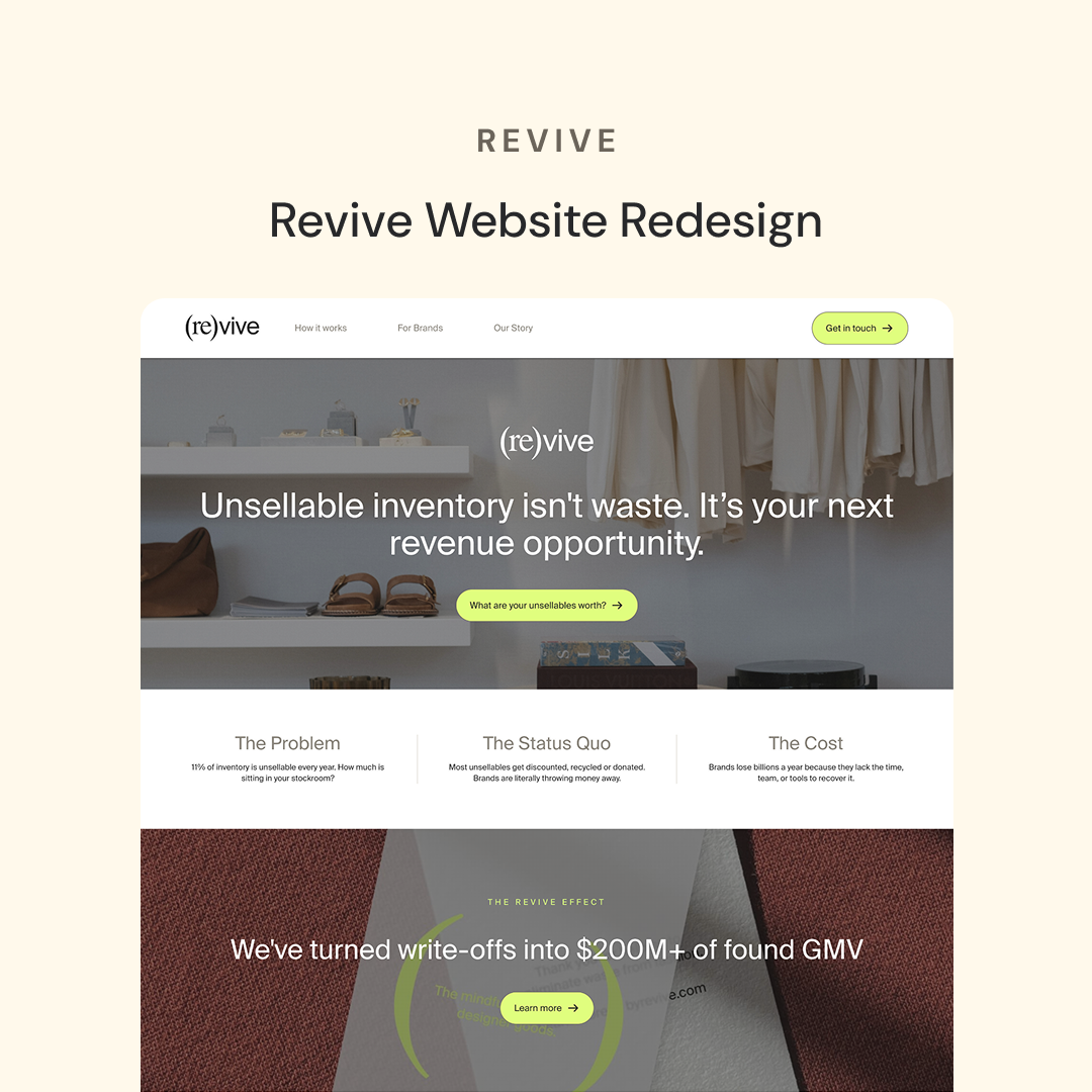 Revive Website Redesign
