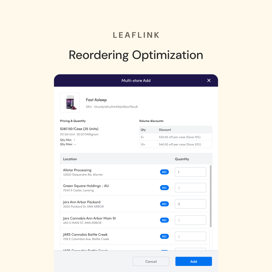 Reordering Optimization